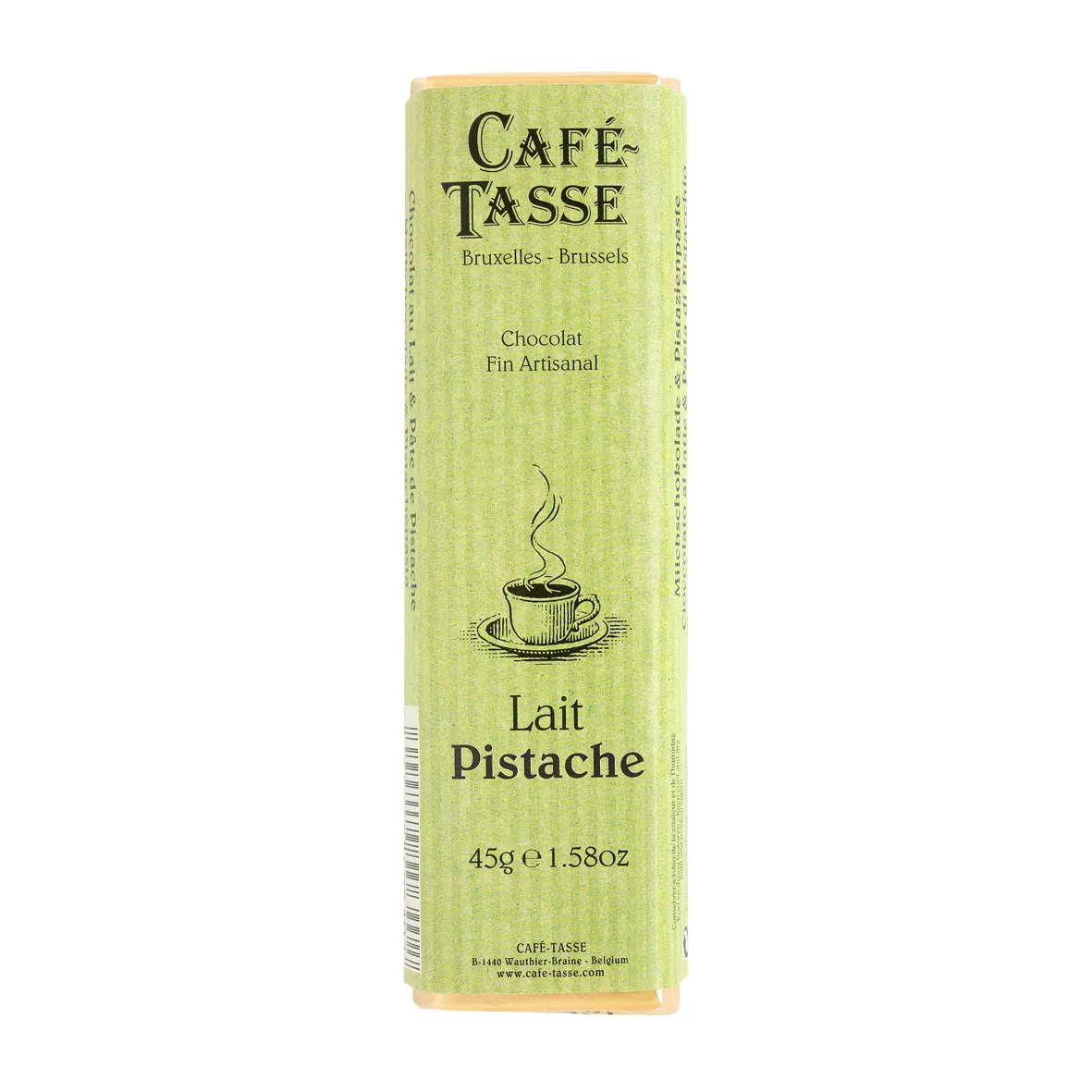 Café-Tasse Schokobar Pistace 45g