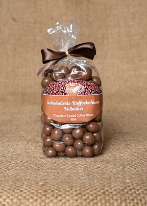 Dreimeister Schokokaffeebohne Vollmilch | Die Rösterei Coffeum