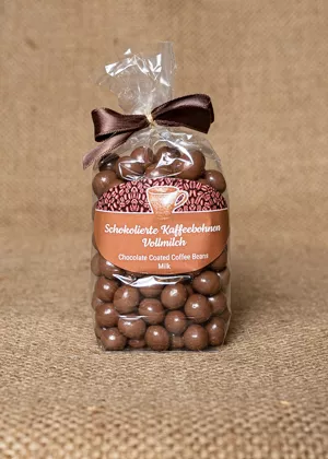 Dreimeister Schokokaffeebohne Vollmilch | Die Rösterei Coffeum