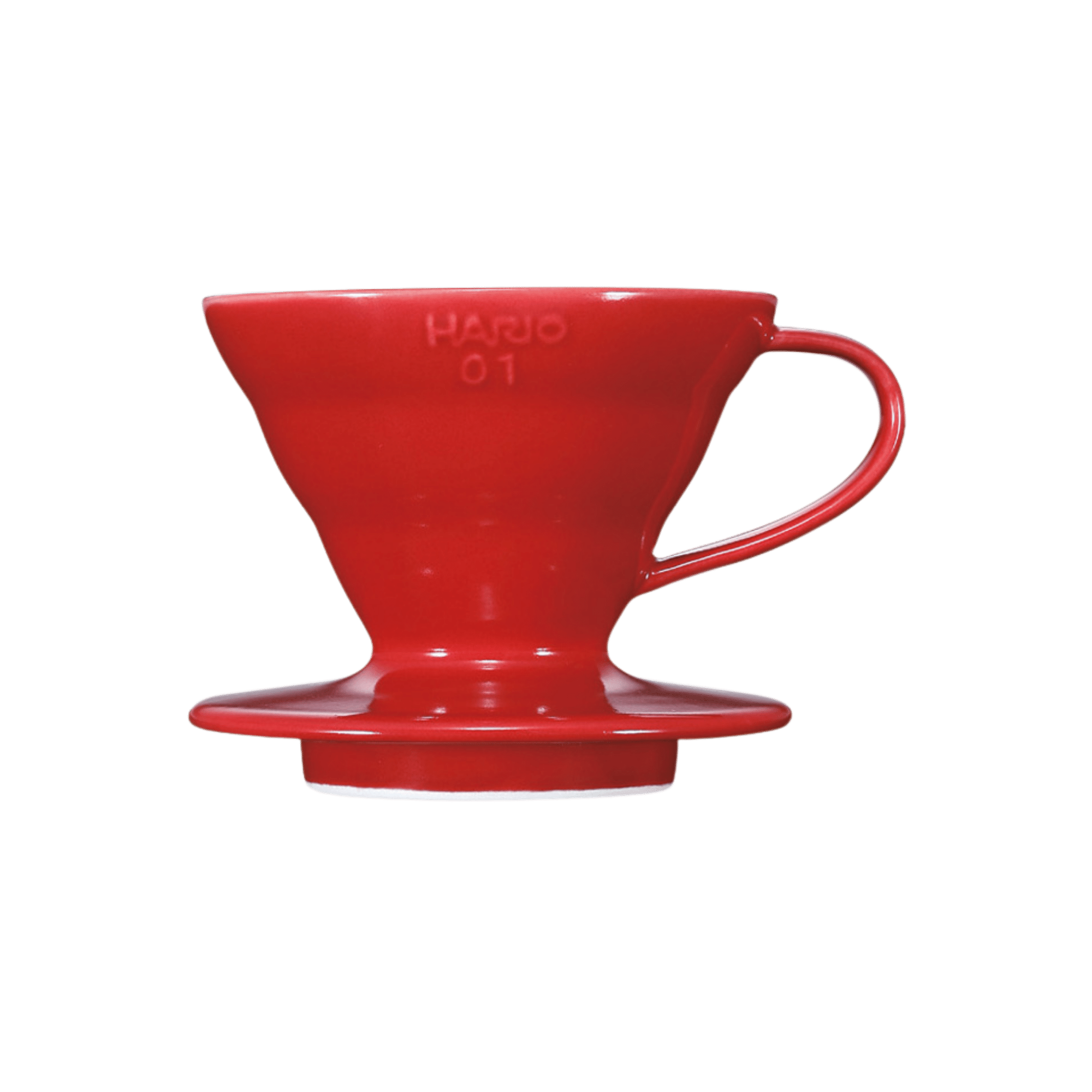 Hario Filter 01 aus rotem Porzellan