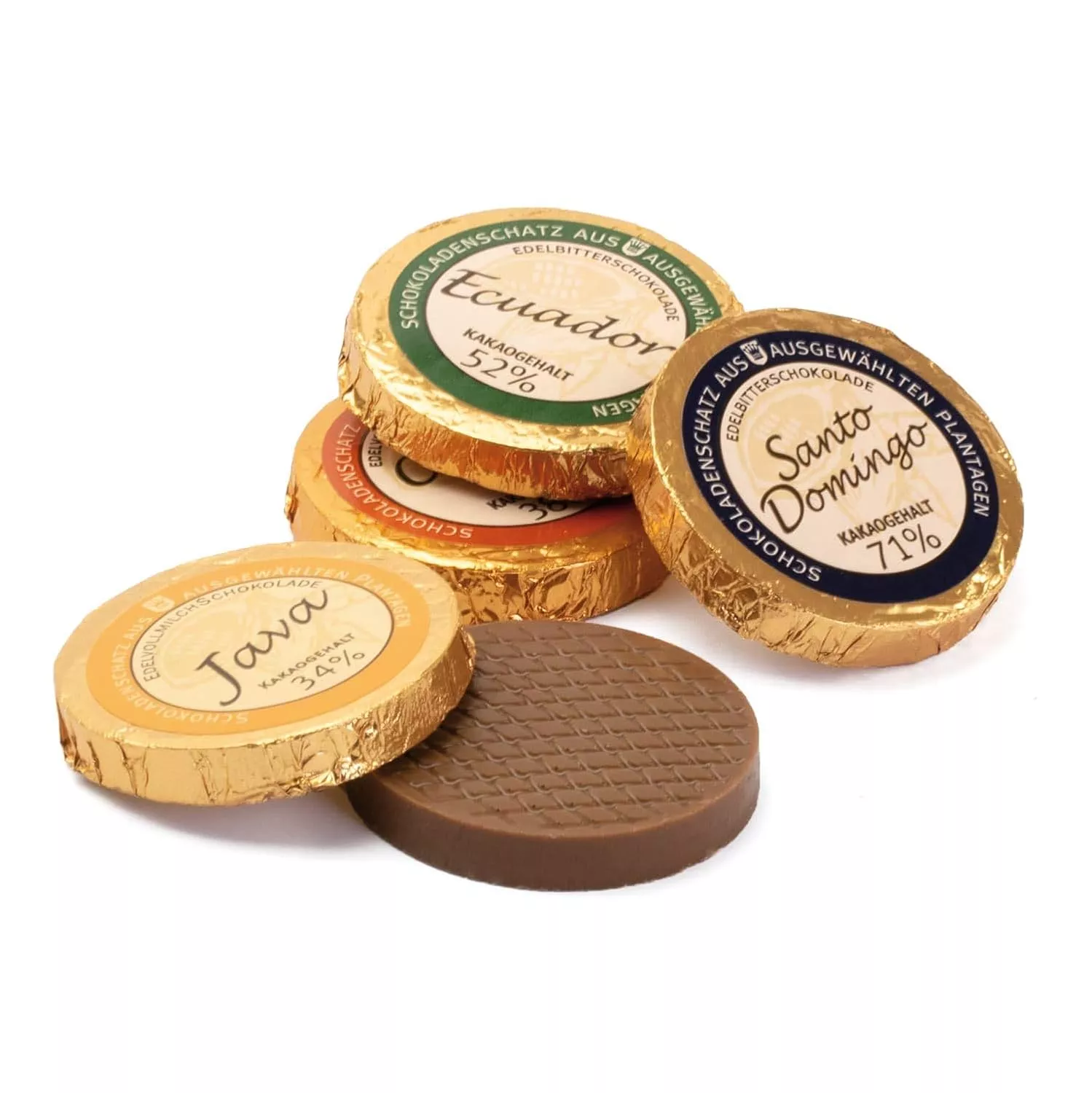 Dreimeister Golddublonen in Holzbox 6er | Die Rösterei Coffeum