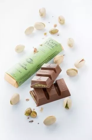 Café-Tasse Schokobar Pistace 45g
