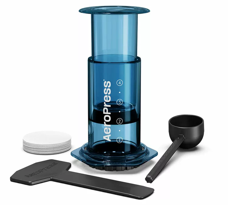 Aeropress Clear Blue