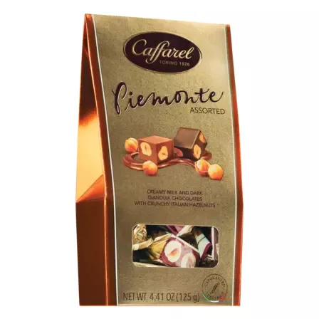 Caffarel Gianduia-Pralinen Piemonte Haselnuss Würfelpralinen 125 g